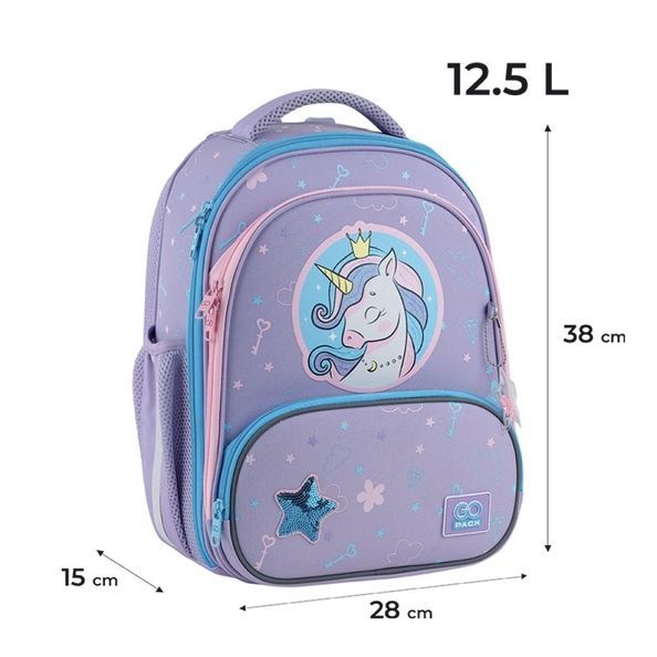 Рюкзак GoPack Education каркасний 597M-3 Fairytale Unicorn GO25-597M-3 фото
