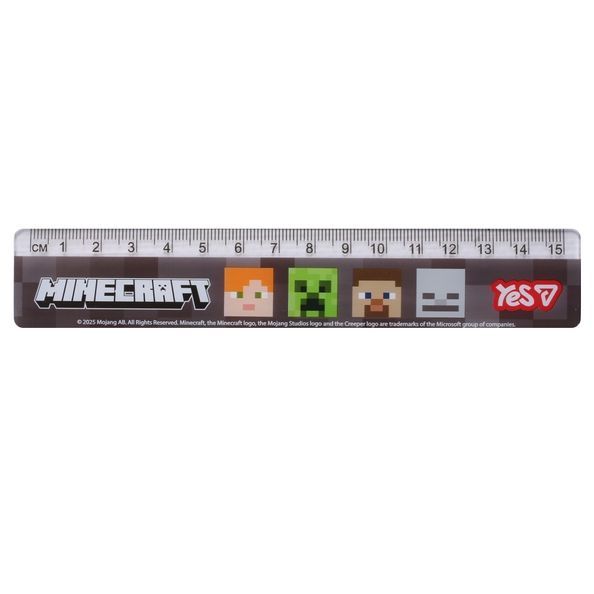 Лінійка Yes 15 см "Minecraft" 370691 фото
