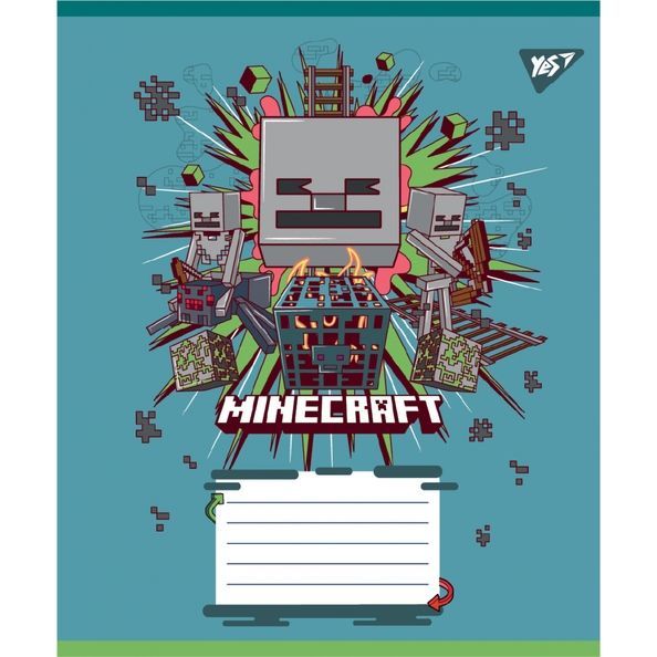 А5/12 кос. Yes Minecraft Heroes, зошит учнівський шкільний (5шт.) 767578 фото
