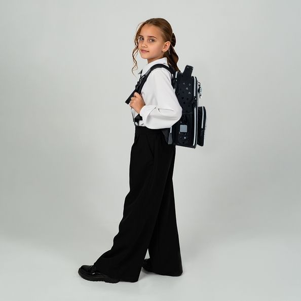 Рюкзак Kite Education каркасний 556 Black&Silver K26-556M-2 фото