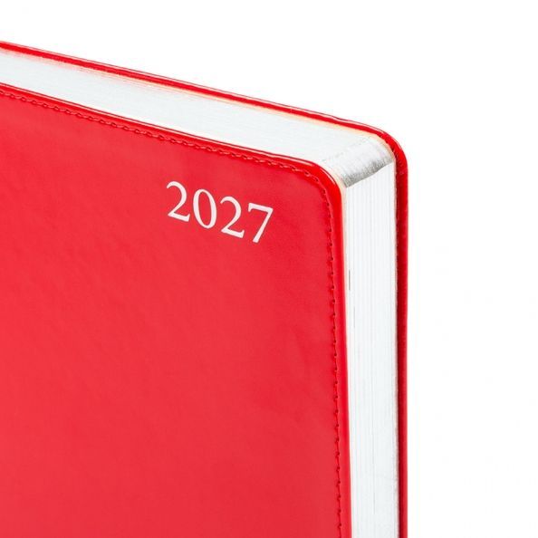 Щоденник діловий А5 Leo Planner датований 2027 "Aldento", інтегральний, червоний, 368 сторінок 252731 фото