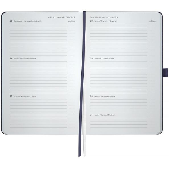 Щотижневик 2027 Partner Soft Skin, 125*195, синій 8509-27-02-A фото