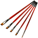 Пензель синтетика кутова Carrot 1097А № 2 коротка ручка KOLOS 4823064904079 фото 2