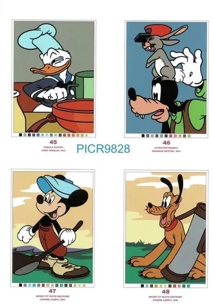 Розмальовка Disney Wydawnictwo Olesiejuk за номерами Miki, Donald i spolka 1b7-4c2 фото