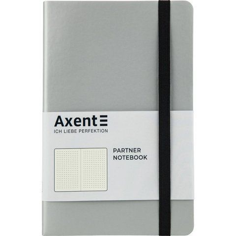 Книга записна Partner Soft, 125*195, 96арк, крап, срібляста 8312-34-A фото