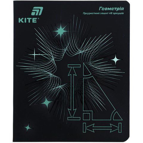 Зошит предметний Kite Lumen K26-240-1, 48 аркушів, клітинка, геометрія K26-240-1 фото