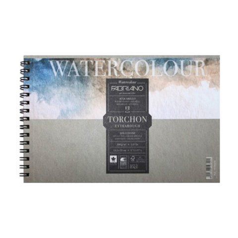 Альбом для акварелі на спіралі Watercolor Studio A4 (21х29 7см) 300г/м2 12л торшон Fabriano 8001348197218 фото
