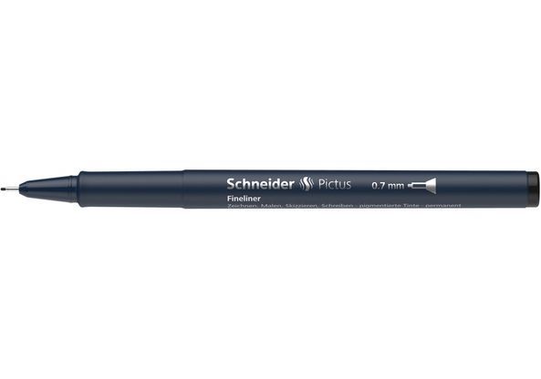 Лінер для креслення та малювання SCHNEIDER PICTUS 0,7, чорний S197601 фото
