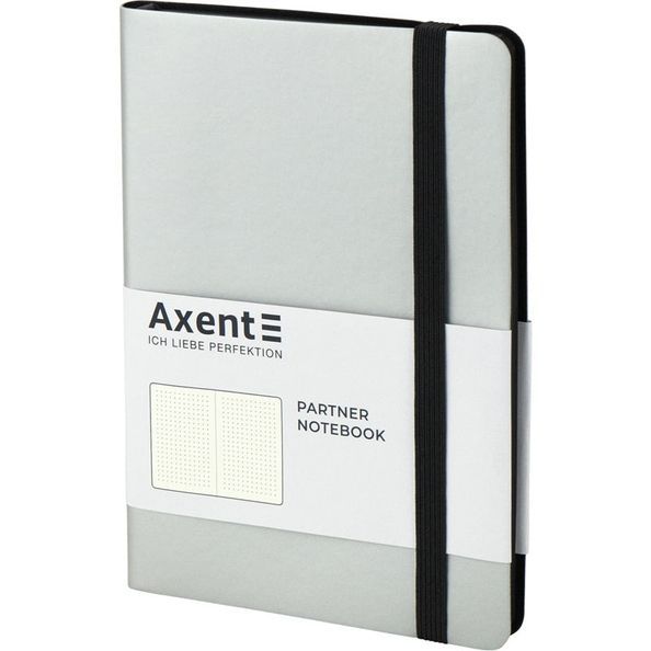 Книга записна Partner Soft, 125*195, 96арк, крап, срібляста 8312-34-A фото