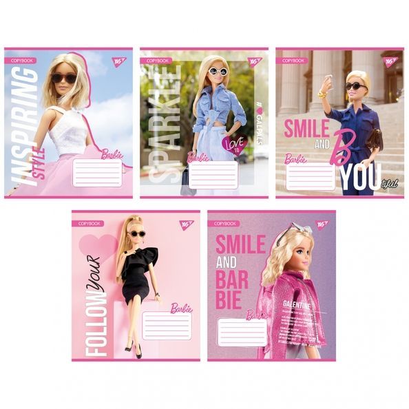 А5/12 лін. Yes Barbie, зошит учнів. (5шт.) 767224 фото А5/12 лін. Yes Barbie, зошит учнів. (5шт.) 767224 фото