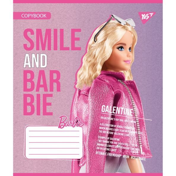 А5/12 лін. Yes Barbie, зошит учнів. (5шт.) 767224 фото А5/12 лін. Yes Barbie, зошит учнів. (5шт.) 767224 фото