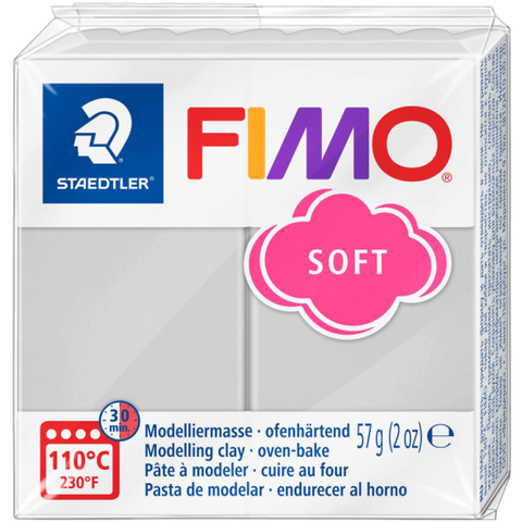 Пластика для біжутерії Soft Сіра 57г Fimo 4006608809874 фото