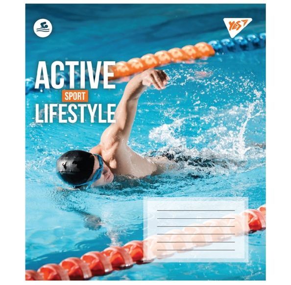 Зошит учнівський загальний Yes Active lifestyle А5 48 аркушів клітинка ( 5шт ) 767712 фото