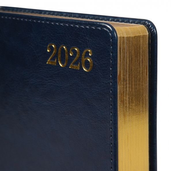 Щоденник А5 Leo Planner датований 2026 "City", твердий, синій, 368 сторінок 252667 фото