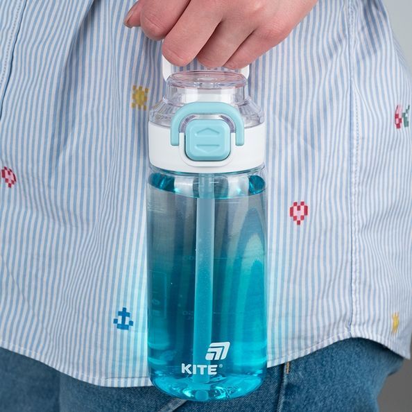 Пляшечка для води Kite K25-1212-2, 600 мл, блакитна K25-1212-2 фото