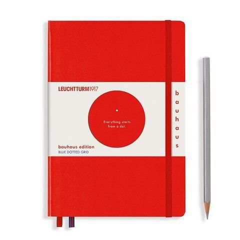 Блокнот Leuchtturm1917, Bauhaus Edition, Середній, червоний, крапка 359619 фото