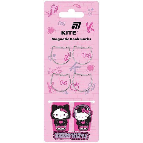 Набір магнітних закладок з фігурними скріпками Kite Hello Kitty HK26-495 HK26-495 фото