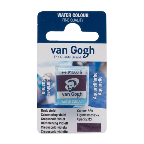 Фарба акварельна Van Gogh (560), Фіолетовий сутінковий, кювета, Royal Talens 8712079419363 фото
