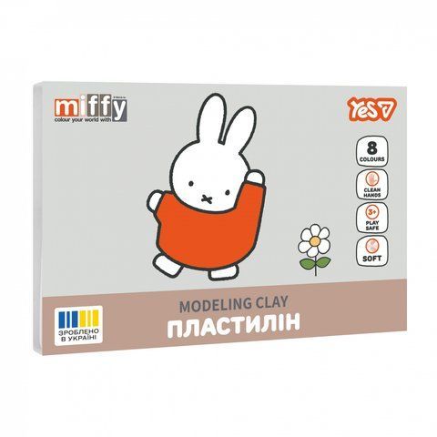 Пластилін Yes, 8 кол., 160г "Miffy" 540717 фото