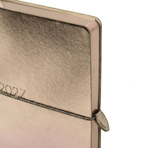 Щоденник діловий 12х20 cм Leo Planner датований 2027 "Glory", м'який, темно-сірий металік, 352 сторінки 252720 фото