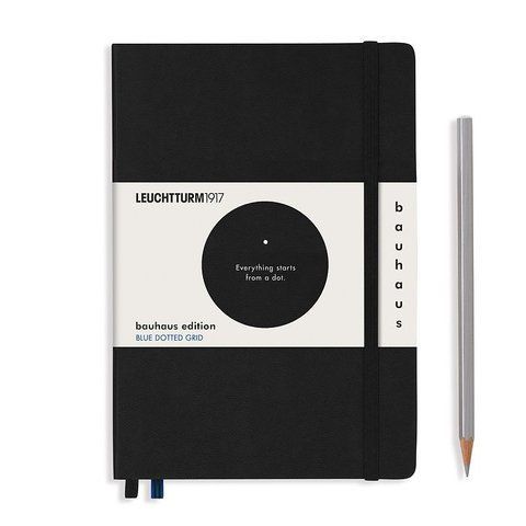 Блокнот Leuchtturm1917, Bauhaus Edition, Середній, чорний, крапка 359617 фото