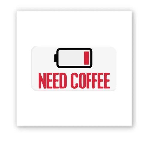 Об'ємна наліпка "Need coffee" SX-205 фото