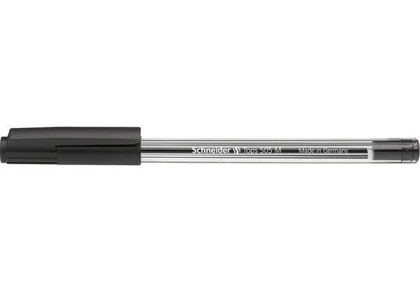 Ручка кулькова Schneider TOPS 505 М чорна S150601 фото