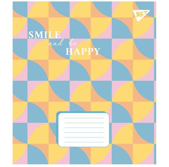 Зошит для записів Yes Smile and be happy А5 48 аркушів лінія ( 5шт ) 767392 фото
