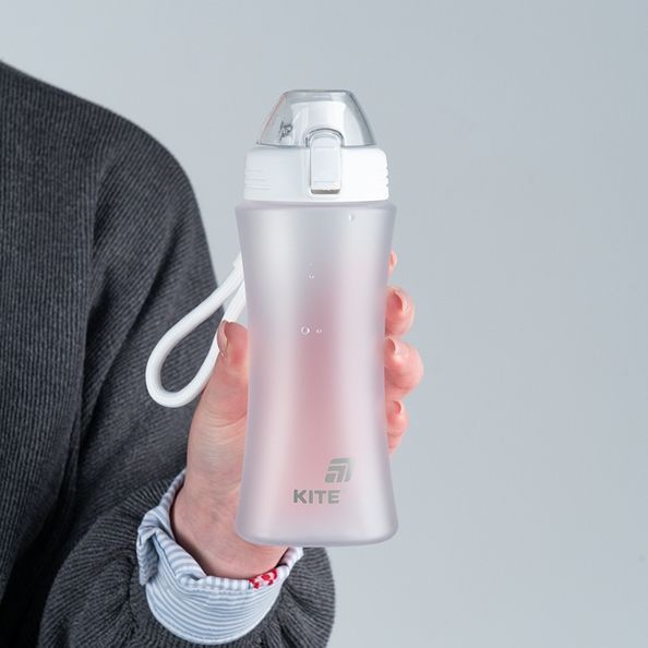 Пляшечка для води Kite K25-1215-1, 500 мл, біла K25-1215-1 фото