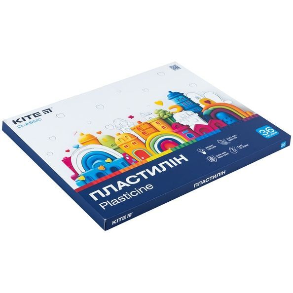Пластилін Kite Classic K-078, 36 кольорів, 720 г K-078 фото