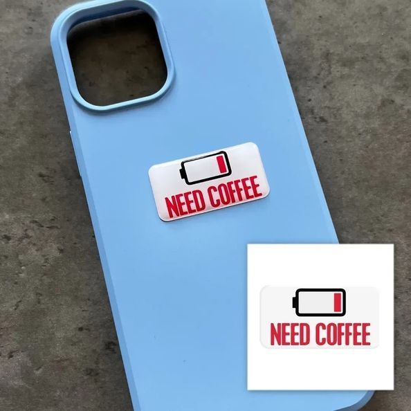 Об'ємна наліпка "Need coffee" SX-205 фото
