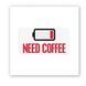 Об'ємна наліпка "Need coffee" SX-205 фото 1