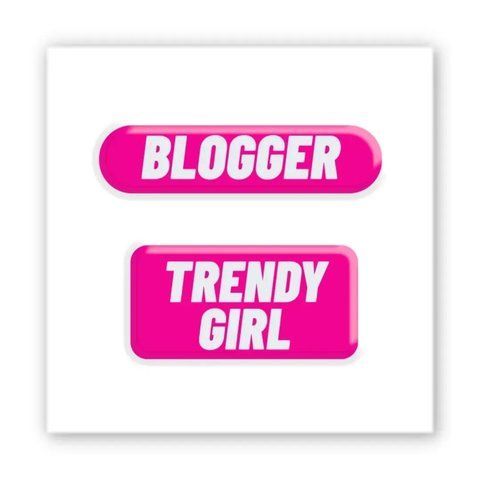 Об'ємна наліпка "Trendy girl" SX-299 фото