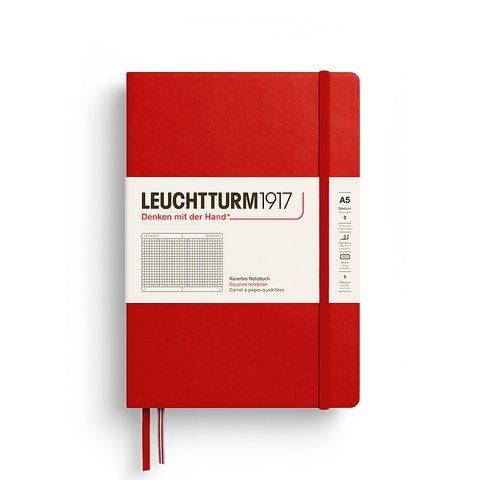 Блокнот Leuchtturm1917, Середній, Cherry, Клітинка 373979 фото