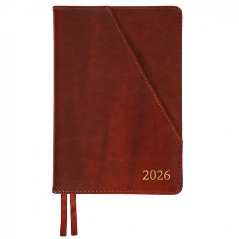 Щоденник А5 Leo Planner датований 2026 "Whisky", твердий, коричневий, 368 сторінок 252670 фото