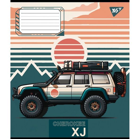 Зошит для записів Yes Off road vehicle А5 48 аркушів лінія ( 5шт ) 767391 фото