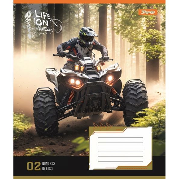 Зошит для записів 1В Life on wheels А5 48 аркушів лінія ( 5шт ) 767117 фото