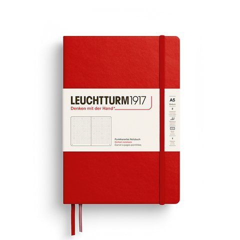 Блокнот Leuchtturm1917, Середній, Cherry, Крапка 373977 фото