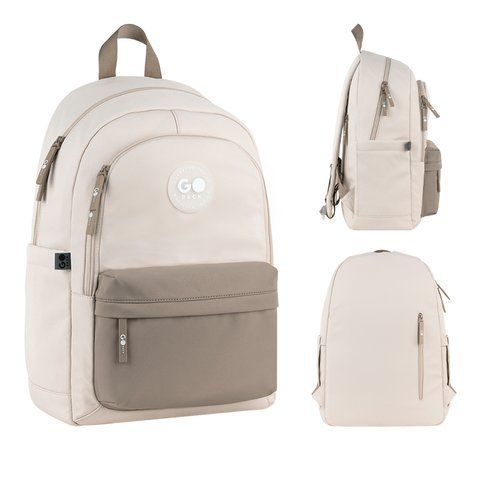 Рюкзак GoPack Education Teens 141L бежевий, коричневий GO26-141L-1 фото