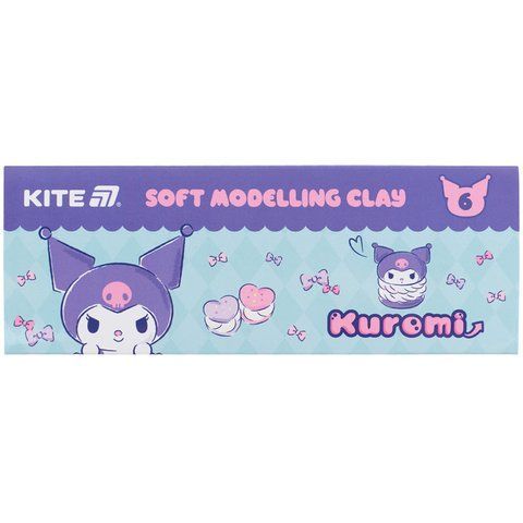 Пластилін восковий Kite Kuromi HK24-081, 6 кольорів, 120 г HK24-081 фото
