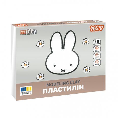 Пластилін Yes, 16 кол., 320г "Miffy" 540720 фото