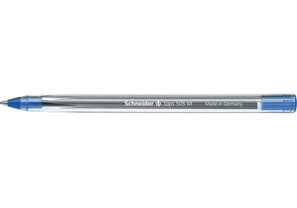 Ручка кулькова Schneider TOPS 505 М синя S150603 фото