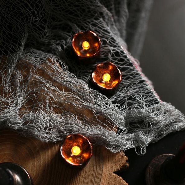 Тканина сітчаста Yes! Fun Хелловін "Creepy Cloth", 76*270см, сіра 973670 фото