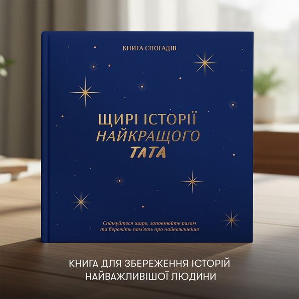Книга спогадів &laquo;Історії найкращого тата&raquo; темно-синій orner-3500 фото