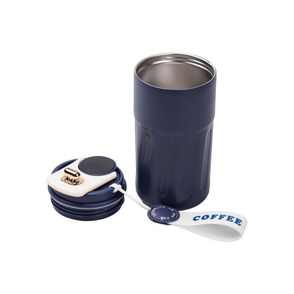 Термочашка Coffee 500 мл з датчиком температури, синій HP-14-10BL фото