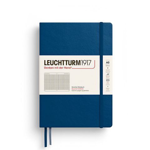 Блокнот Leuchtturm1917, Середній, Indigo, Клітинка 373992 фото