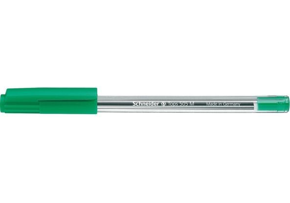 Ручка кулькова Schneider TOPS 505 М зелена S150604 фото