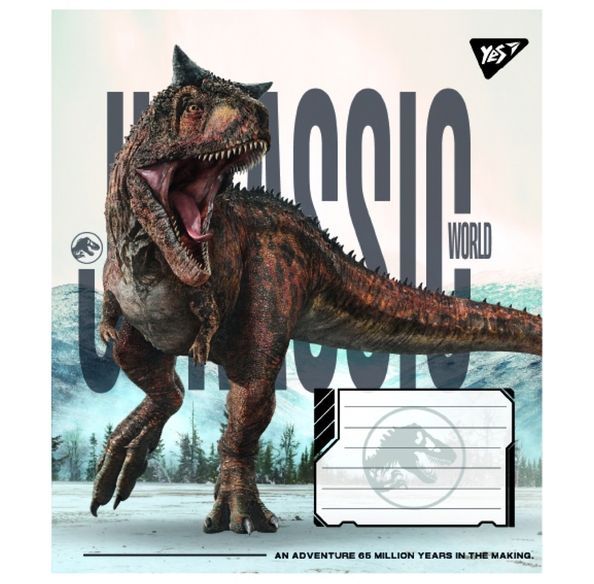 Зошит учнівський загальний Yes JURASSIC WORLD ALIVE А5 48 аркушів лінія ( 5шт ) 767687 фото