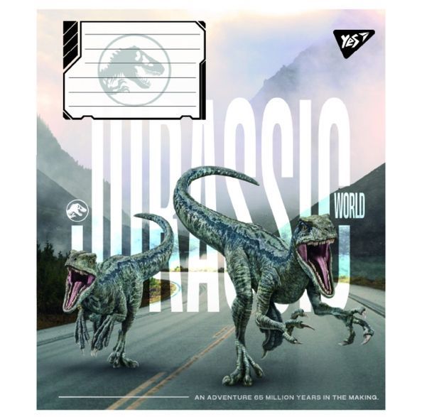 Зошит учнівський загальний Yes JURASSIC WORLD ALIVE А5 48 аркушів лінія ( 5шт ) 767687 фото
