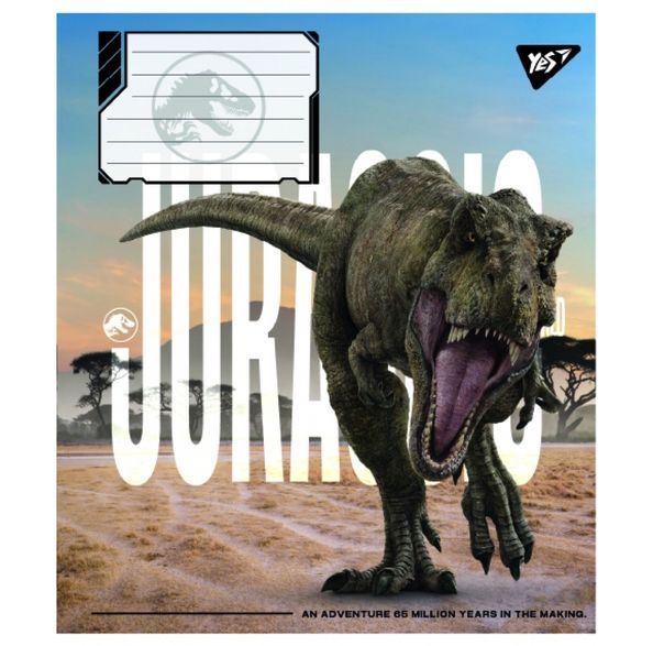 Зошит учнівський загальний Yes JURASSIC WORLD ALIVE А5 48 аркушів лінія ( 5шт ) 767687 фото